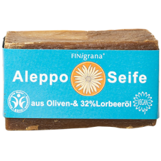 Jabón Alepo Oliva BIO 32% Laurel 165g - Finigrana | Fahle Ecolines