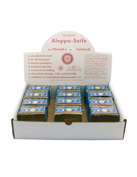 Jabón Alepo Oliva BIO 24% Laurel 200g - Finigrana | Fahle Ecolines