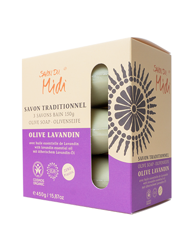 Jabón Oliva BIO Lavandín (3 unid. X 150g) - Savon Du Midi | Fahle Ecolines