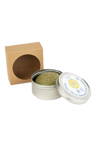 Jabón Alepo BIO 24% Laurel + Caja metálica - Savon Du Midi | Fahle Ecolines