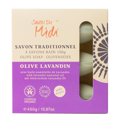 Jabón Oliva BIO Lavandín (3 unid. X 150g) - Savon Du Midi | Fahle Ecolines