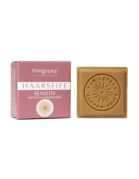 Champú sólido Alepo "Sensitive" Comino Negro - Finigrana | Fahle Ecolines